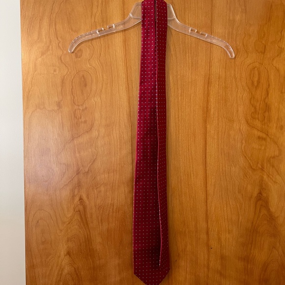 Brooks Brothers 346 Silk Tie Red Geometric Necktie NWT Made USA Woven In Italy - Picture 2 of 9